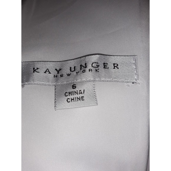 NWT Sz 6 Kay Unger New York Floral Printed Tea-Length Dress - Picture 9 of 10